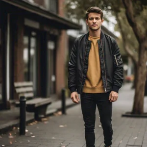 black and gold mens outfit​ 